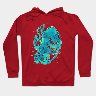 blue green octopus Hoodie